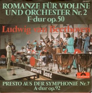 Romanze für Violine und Orchester Nr. 2 F-Dur Op. 50 / Presto aus der Symphonie Nr. 7 A-Dur Op. 92 (Single)