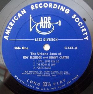 The Urbane Jazz of Roy Eldridge and Benny Carter