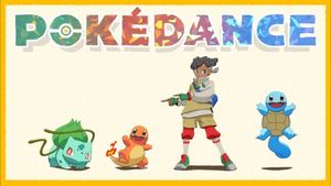 Pokémon partners of different generations dancing “POKÉDANCE”