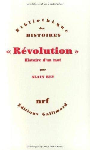 Revolution,histoire d'un mot
