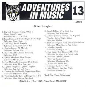 Adventures in Music 13: Blues Sampler