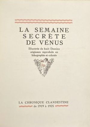 La Semaine secrète de Vénus