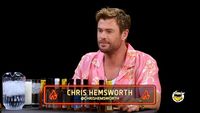 Chris Hemsworth Gets Nervous While Eating Spicy Wings