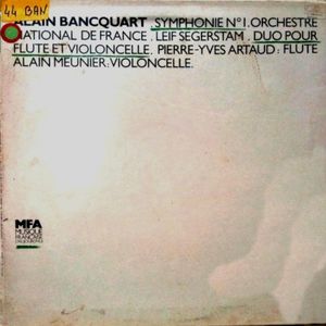 Symphonie N°1 / Duo Pour Flute Et Violoncelle