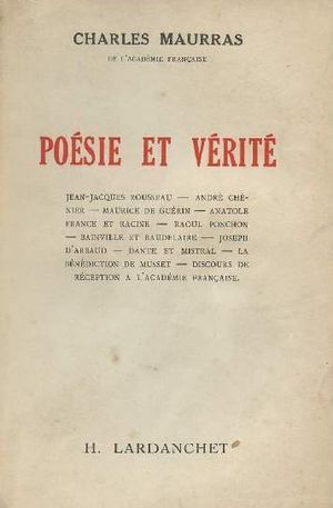 Poésie et Vérité