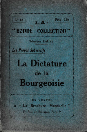 La dictature de la bourgeoisie