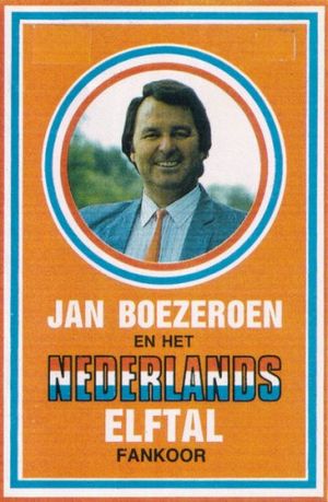 Jan Boezeroen en het Nederlands Elftal Fankoor