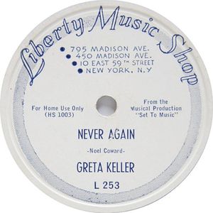 Never Again / I Get Along Without You Very Well (Single)