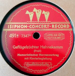 Geflügelzüchter Hahnekamm / Krause, mit Milch außer’m Hause (Single)