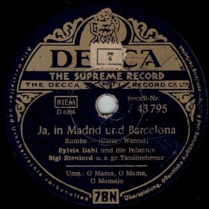 O Mama, O Mama, O Mamajo / Ja, in Madrid und Barcelona (Single)