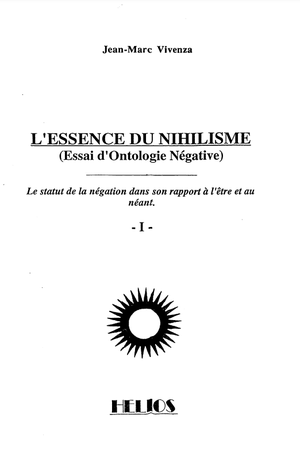 Essai d'ontologie négative