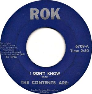 I Don't Know / Direction Of Mind (Single)