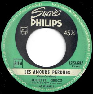 Les Amours perdues / L’Amour à la papa (Single)