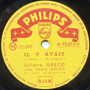 Il y avait / Je hais les dimanches (Single)