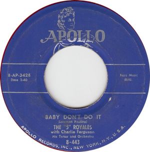 Baby Don’t Do It / Take All of Me (Single)