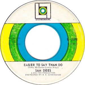 Easier to Say Than Do / Soul Sister (Single)