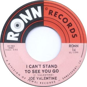 I Can’t Stand to See You Go / One Night of Satisfaction (Single)