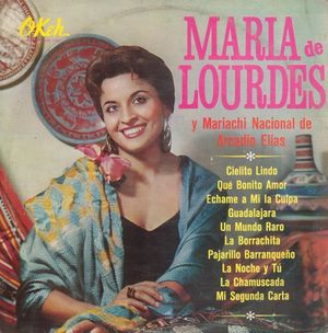 María de Lourdes con el Mariachi Nacional de Arcadio Elías