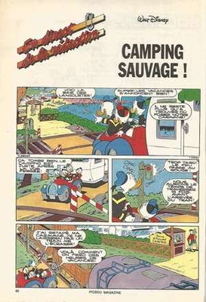 Camping sauvage - Donald Duck