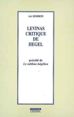 Levinas critique de Hegel