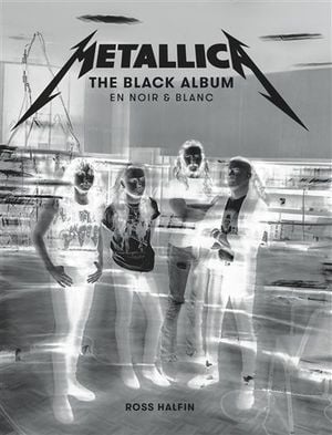 Metallica The black album en noir et blanc