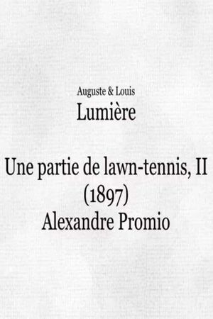 Une partie de Lawn Tennis, II