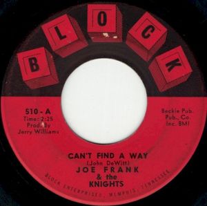 Can't Find A Way / Won't You Come On Home (Single)