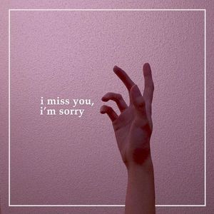 I miss you, I'm sorry
