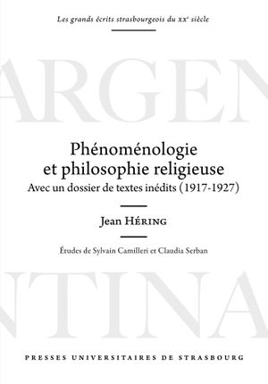 Phénoménologie et philosophie religieuse