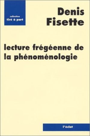 Lecture frégéenne de la phénoménologie