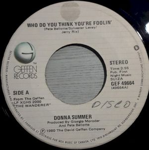 Who Do You Think You’re Foolin’ (Single)