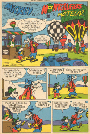 Le Montgolfière à moteur - Mickey Mouse