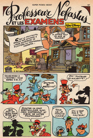 Professeur Nefastus et les examens - Mickey Mouse
