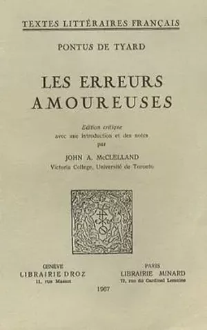 Les erreurs amoureuses
