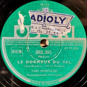 Le Dormeur du val / Saint-Paul de Vence (Single)