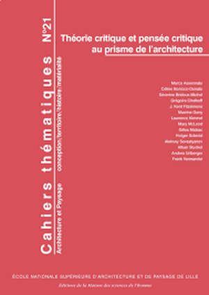 Théorie critique et pensée critique au prisme de l'architecture