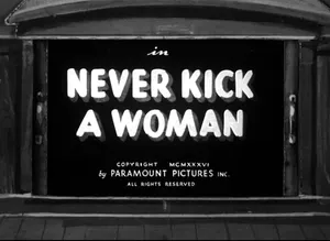 Never Kick A Woman