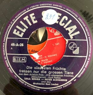 Die süßesten Früchte fressen nur die großen Tiere / Mein großer Bruder (Single)
