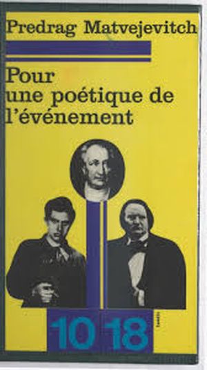 Pour une poétique de l'évènement