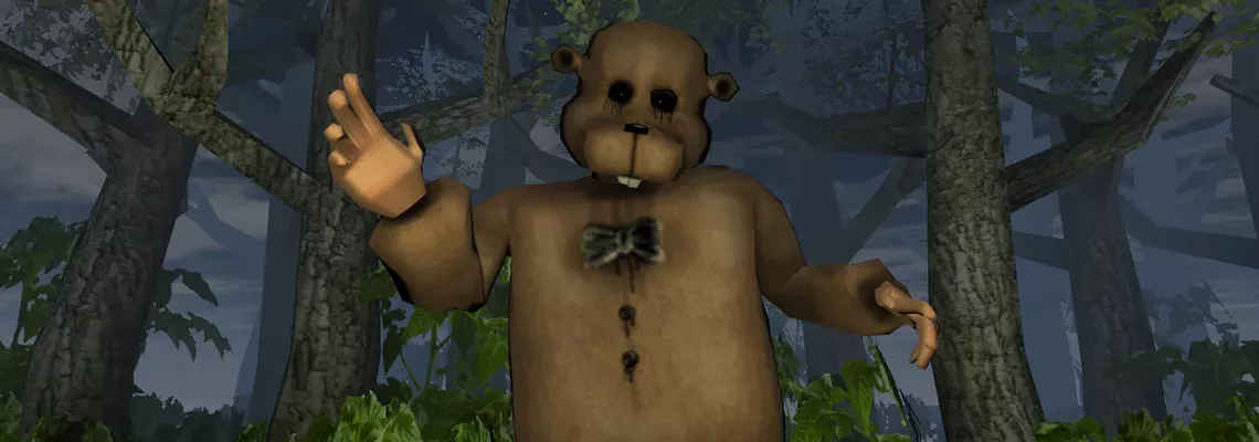Cover In the Forest with a Beaver