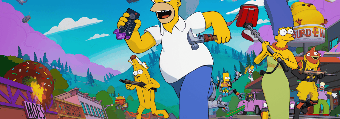 Cover Fortnite x the Simpsons