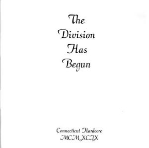 The Division Has Begun