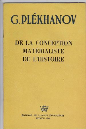 La Conception matérialiste de l'histoire