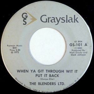 When Ya Git Through Wit It Put It Back (Single)