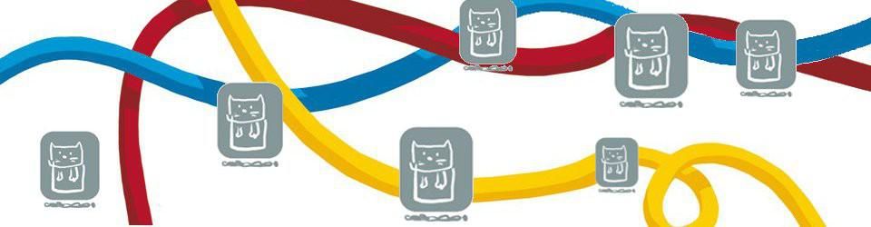 Cover BD de la collection "Les petits chats carrés" des éditions Carabas