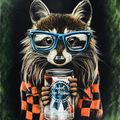 Hipster Raccoon