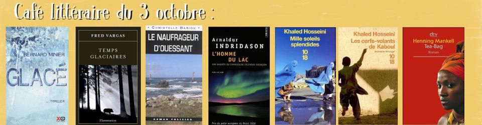 Cover Café littéraire des Amis du Tsurugi du samedi 3 octobre, livres présentés :