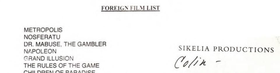 Cover Liste des films «étrangers» conseillés par Martin Scorsese