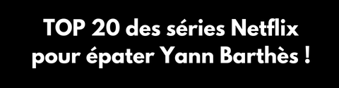 TOP 20 des séries Netflix pour épater Yann Barthès !