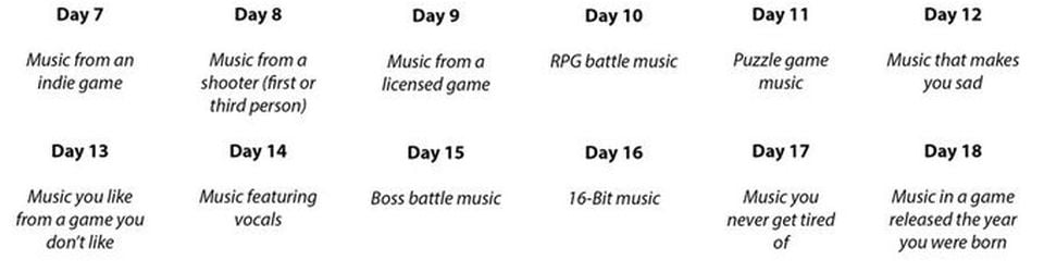 Cover 30 Day Video Game Music Challenge